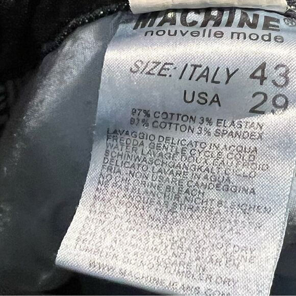 Machine jeans, women’s size 29, , mid rise, distressed, cut out, straight leg - Picture 2 of 14